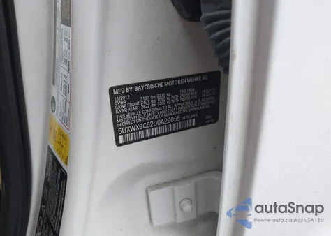 2011 BMW X3 xDrive28I z USA, uszkodzony, nr VIN 5UXWX5C50BL713264